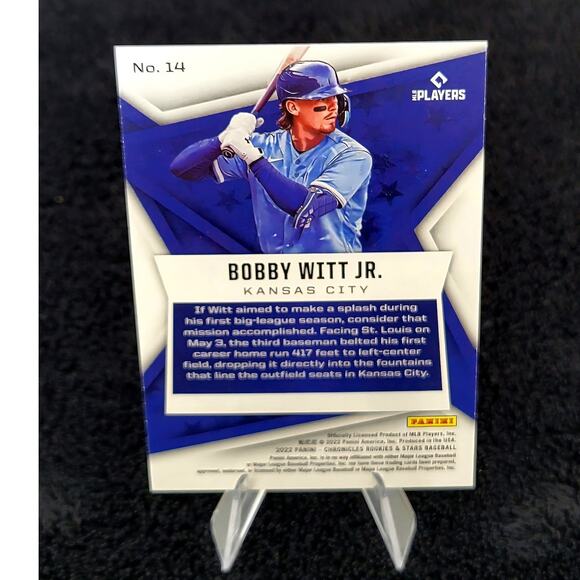 Bobby Witt Jr. (RC) 2022 Rookies and Stars #14 Kansas City Royals - Picture 2 of 2